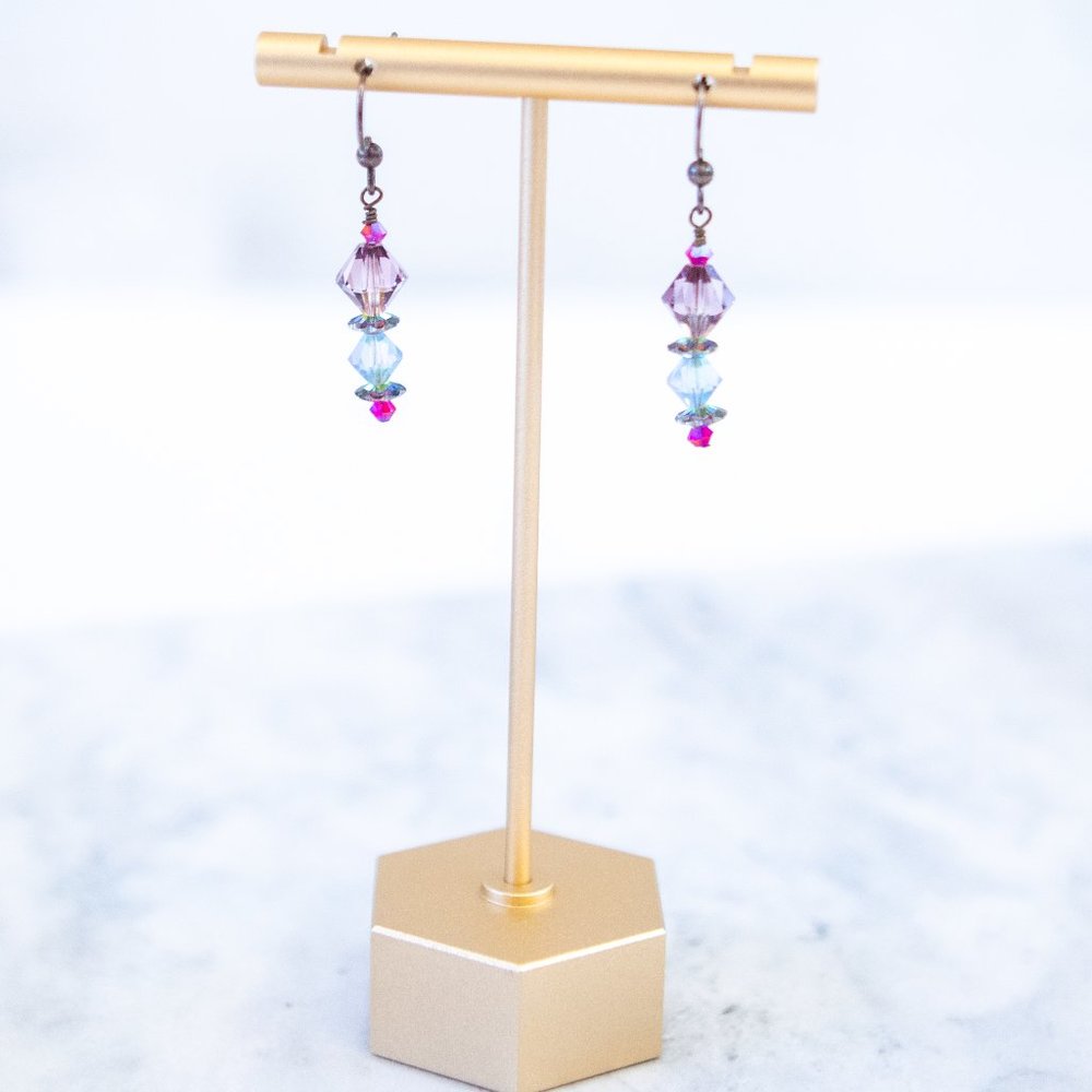 Beaded drop earrings